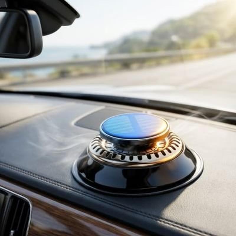 Diffuseur de Parfum Voiture | Solaire & Rotatif