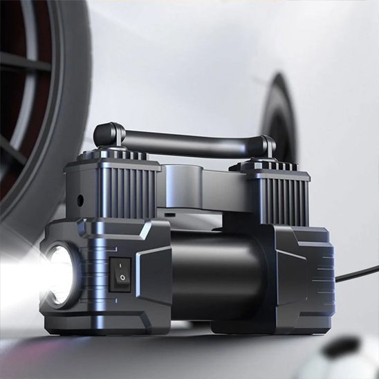 Gonfleur Pneu Double Moteur 12V | Gonflage Rapide - Automobile4roues.com