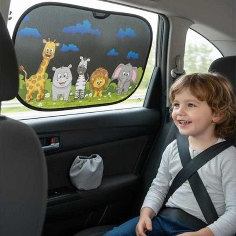 Pare-Soleil Voiture | Motif Fond Marin & Vie Aquatique