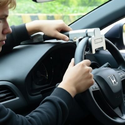 Antivol Volant Voiture | Barre Acier Ultra - Sécurisée - Automobile4roues.com