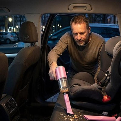 Aspirateur Voiture Sans Fil | Rose Compact LED