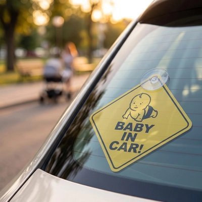 Bébé à bord | Adhésif Réfléchissant - Automobile4roues.com