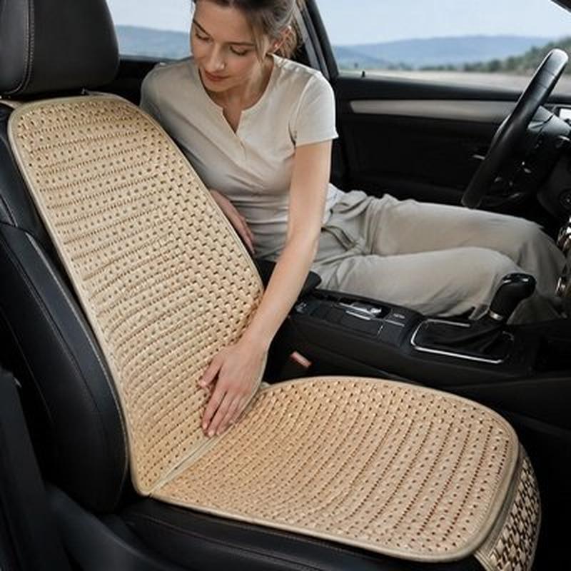 Couvre-Siège Automobile Fibres Naturelles Anti-Transpiration