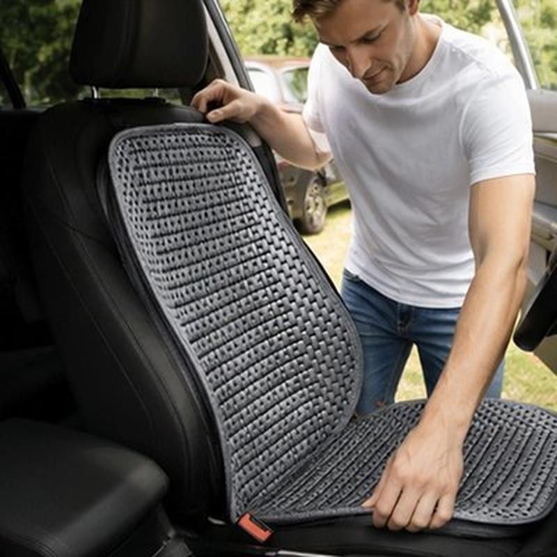 Couvre-Siège Automobile Fibres Naturelles Anti-Transpiration