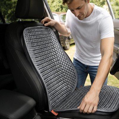 Couvre-Siège Automobile Fibres Naturelles Anti-Transpiration - Automobile4roues.com