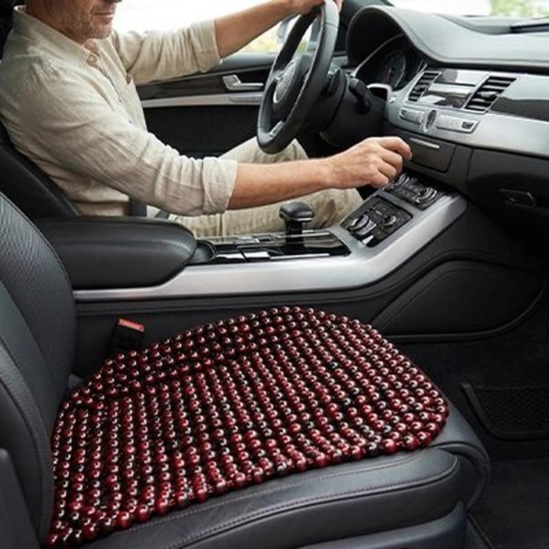 Couvre-Siège Automobile Perles de Bois