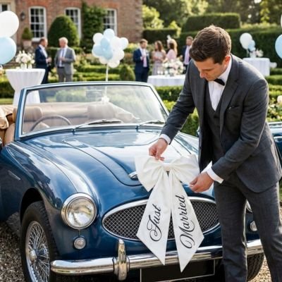 Décoration voiture mariage