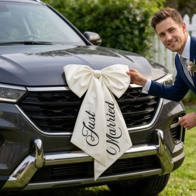 Décoration voiture mariage