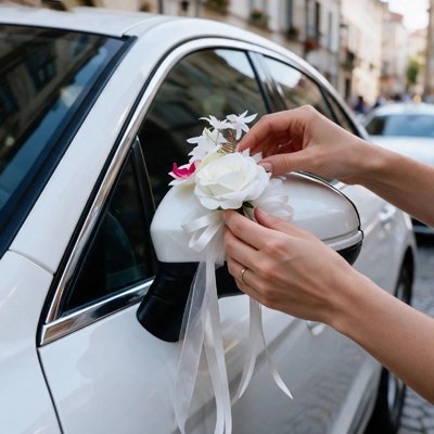 Décoration voiture mariage