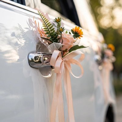 Décoration voiture mariage