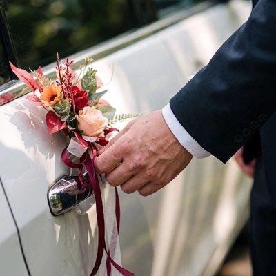 Décoration voiture mariage