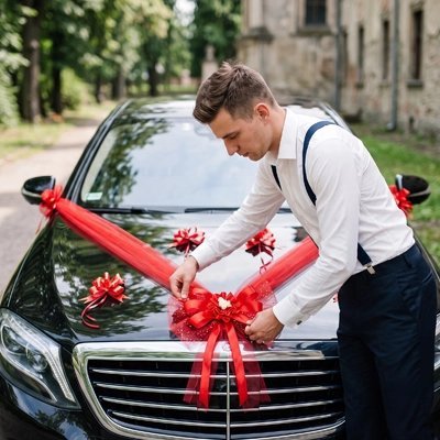 Décoration Voiture Mariage Organza - Automobile4roues.com