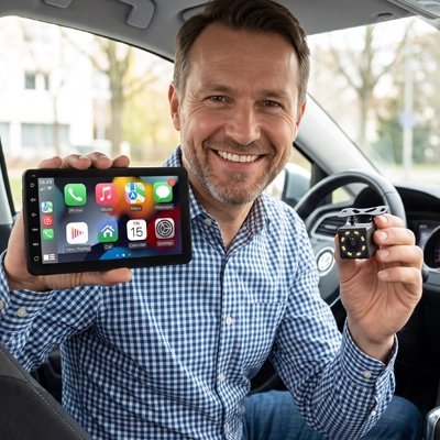 Écran CarPlay Portable Plug and Play - Automobile4roues.com