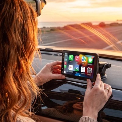 Écran CarPlay Portable Plug and Play - Automobile4roues.com