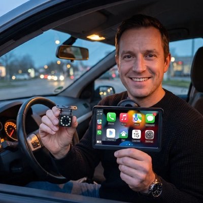 Écran CarPlay Sans Fil avec Option Caméra - Automobile4roues.com