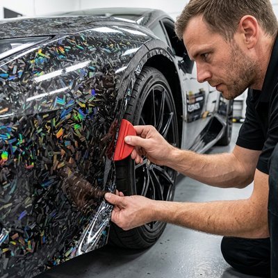 Film Covering Multi - Finitions Premium | Gris, Noir & Rouge - Automobile4roues.com