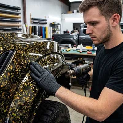 Film Covering Vinyle Cristal Métallique | 3 Tailles - Automobile4roues.com