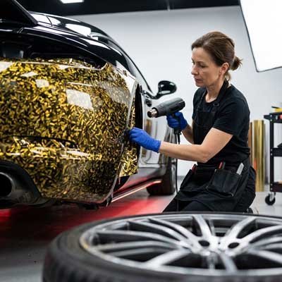 Film Covering Vinyle Cristal Métallique | 3 Tailles - Automobile4roues.com