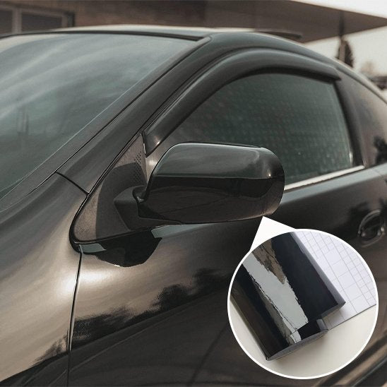 Film Covering Voiture Noir Miroir | Finition Ultra-Réfléchissante - Automobile4roues.com