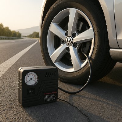 Gonfleur Pneu Allume - Cigare | Manomètre Analogique - Automobile4roues.com