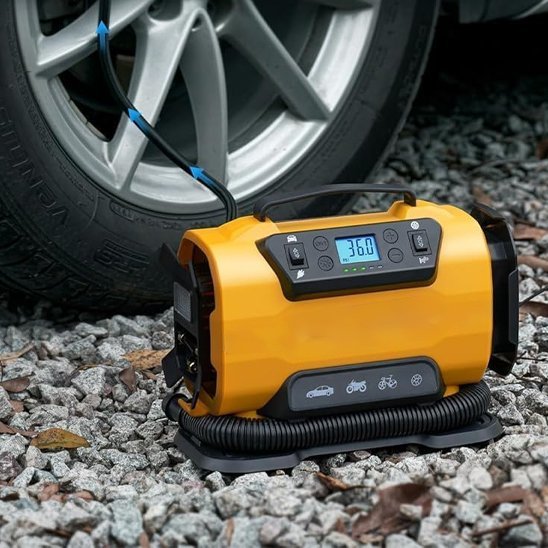 Gonfleur Pneu Double Cylindre Pro | LED & Refroidissement - Automobile4roues.com