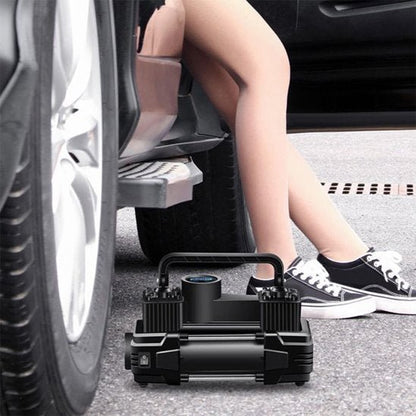 Gonfleur Pneu Double Moteur 12V | Gonflage Rapide - Automobile4roues.com