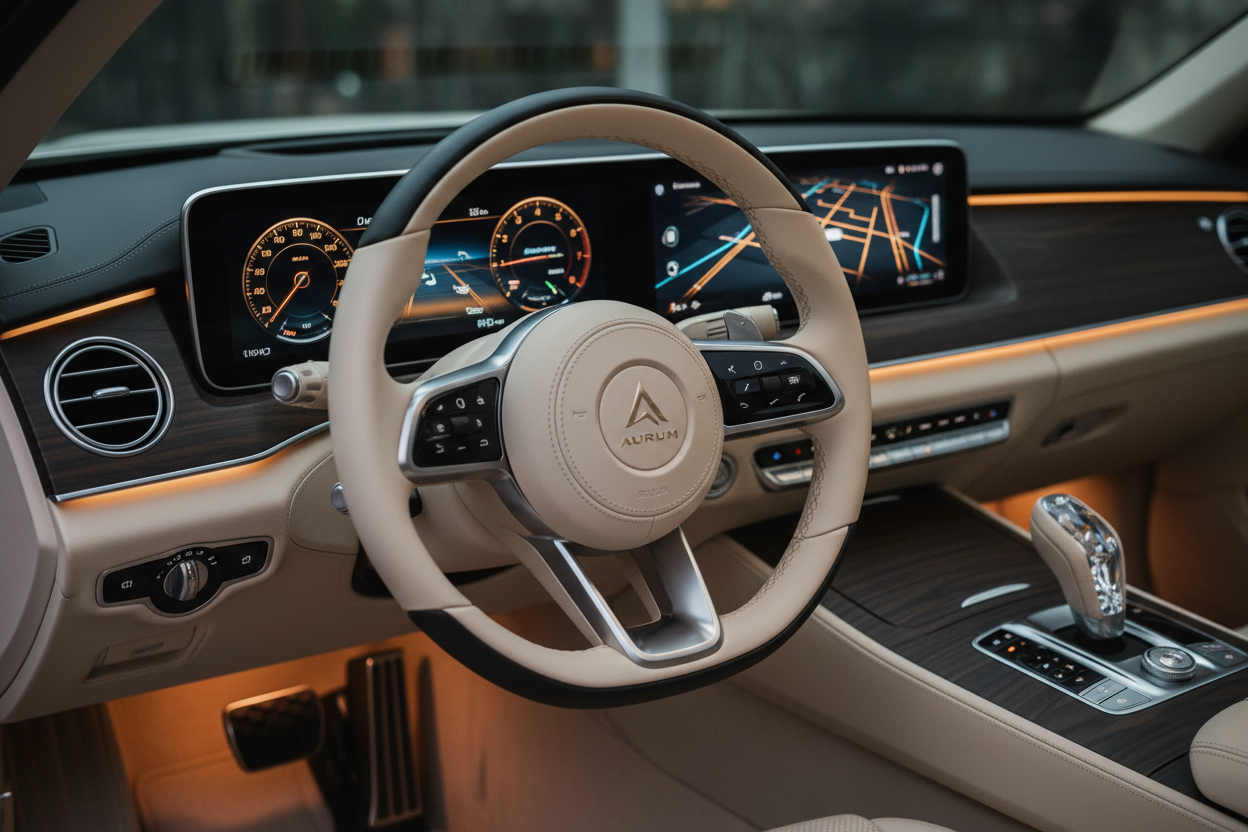 Intérieur voiture premium