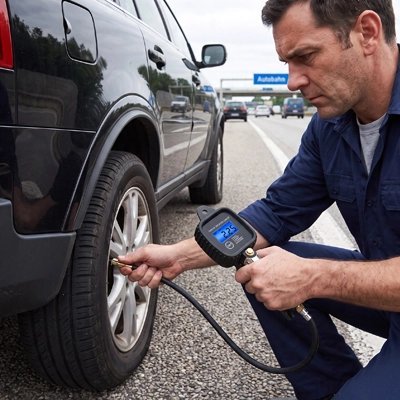 Manoмètre Pression Pneu 2-en-1 avec Gonfleur - Automobile4roues.com