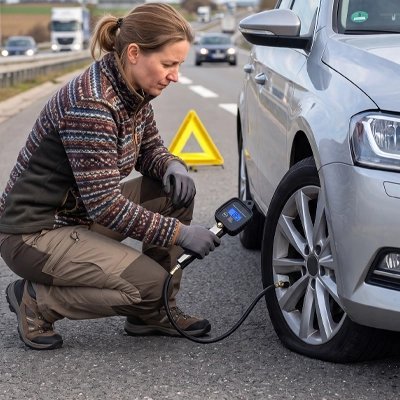Manoмètre Pression Pneu 2-en-1 avec Gonfleur - Automobile4roues.com