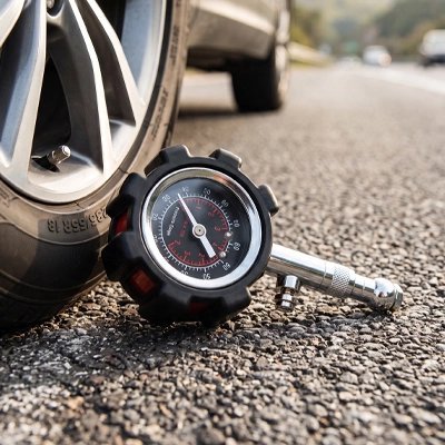 Manoмètre Pression Pneu Analogique avec Valve - Automobile4roues.com