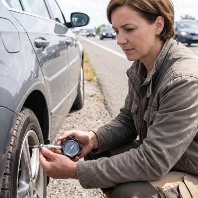 Manoмètre Pression Pneu Analogique avec Valve - Automobile4roues.com
