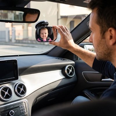 Miroir Voiture Bébé Grand Angle - Automobile4roues.com