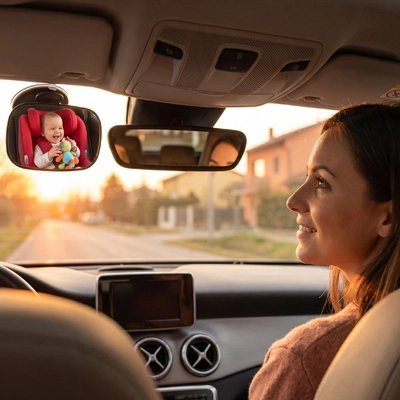 Miroir Voiture Bébé Grand Angle - Automobile4roues.com