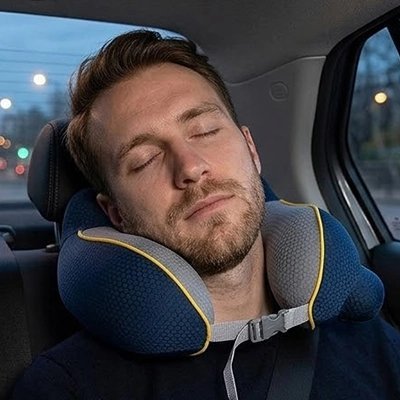Oreiller de Voyage Ergonomique en U - Automobile4roues.com