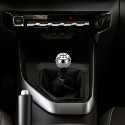 Pommeau de Vitesse | Chrome Universel 5 Vitesses + Marche Arrière - Automobile4roues.com