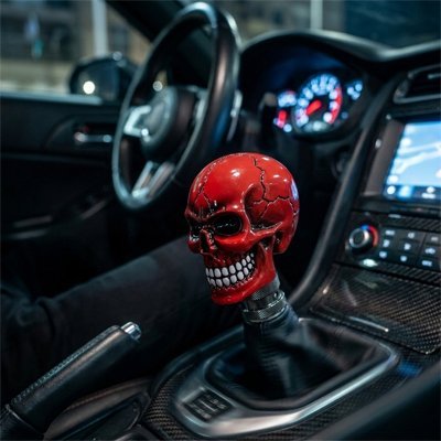 Pommeau de Vitesse Tête de Mort | Design Skull Ergonomique - Automobile4roues.com