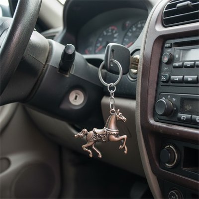 Porte-Clé Cheval Métallique | Élégant et Résistant - Automobile4roues.com