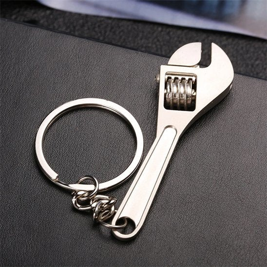 Porte-Clé Clé à Molette Fonctionnelle | Alliage Chromé Mécanique - Automobile4roues.com