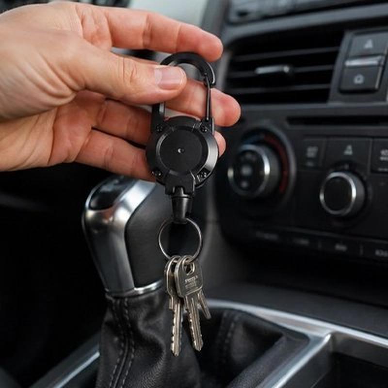 Porte-clé Élégant Résistant Rétractable