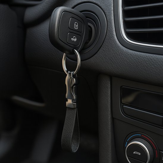 Porte Clé | Félin Chrome & Cuir Synthétique | Élégance Auto - Automobile4roues.com