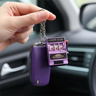 Porte-Clé Machine à Sous | Rouleaux et LED | Cadeau Original - Automobile4roues.com