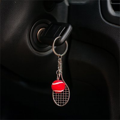 Porte clé | Raquette Tennis Colorée - Automobile4roues.com