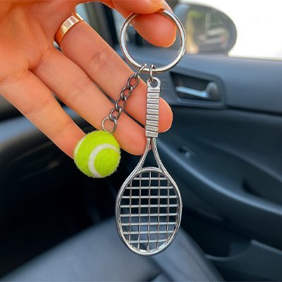Porte clé | Raquette Tennis Colorée - Automobile4roues.com