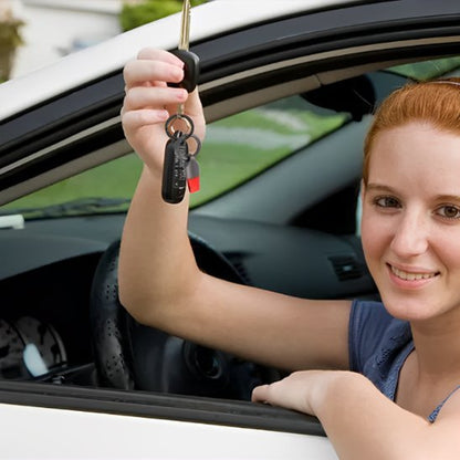 Porte-Clé Voiture | Cuir Véritable & Métal Chromé - Automobile4roues.com