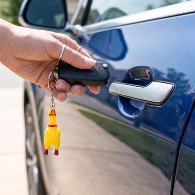 Porte-Clés Canard en Caoutchouc - Automobile4roues.com
