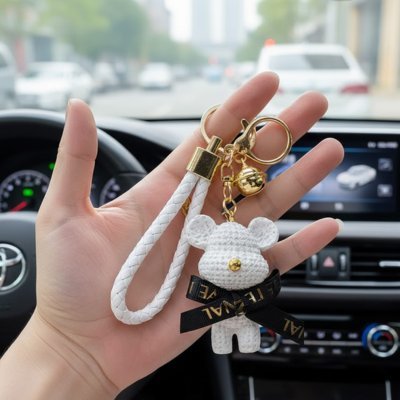 Porte clés | Lapin Crochet Kawaii - Automobile4roues.com