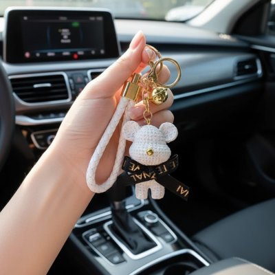 Porte clés | Lapin Crochet Kawaii - Automobile4roues.com