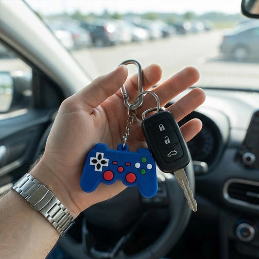 Porte Clés Manette Gaming | Silicone Souple 3 Couleurs - Automobile4roues.com