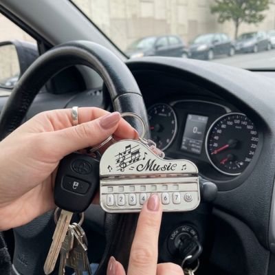 Porte-clés piano musical | Élégant - Automobile4roues.com