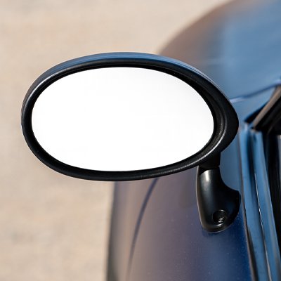 Rétroviseur Grand Angle | Ovale Noir Mat | Universel - Automobile4roues.com